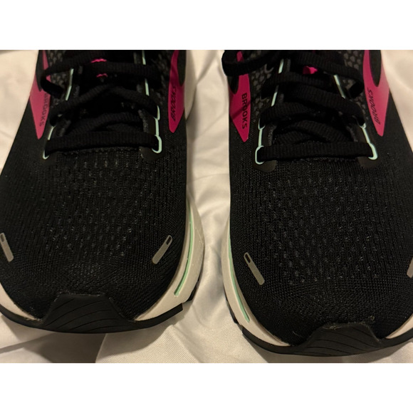 Brooks Ghost 14 Women’s Running Shoes Black Pink Casual Cushion Support Size 9 - Picture 6 of 12